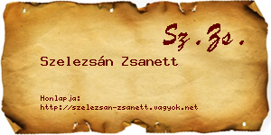 Szelezsán Zsanett névjegykártya