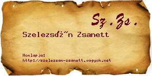 Szelezsán Zsanett névjegykártya
