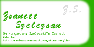 zsanett szelezsan business card